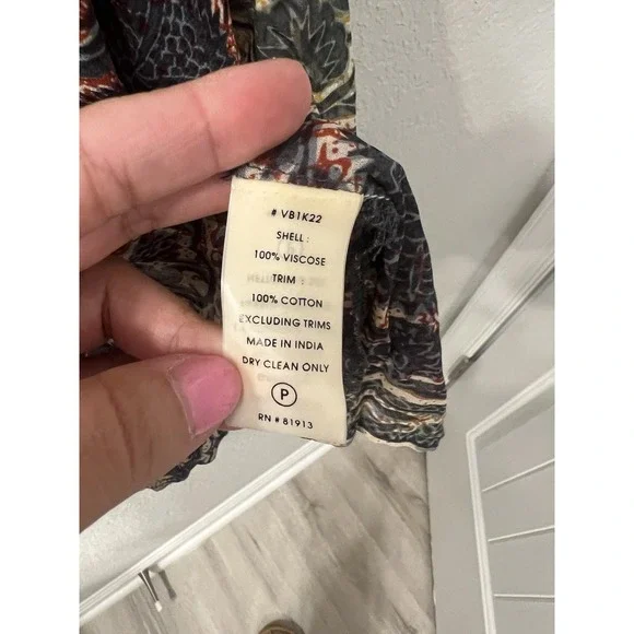 Plenty By Tracy Reese Women Black Long Sleeve Blouse size M - Picture 4 of 5